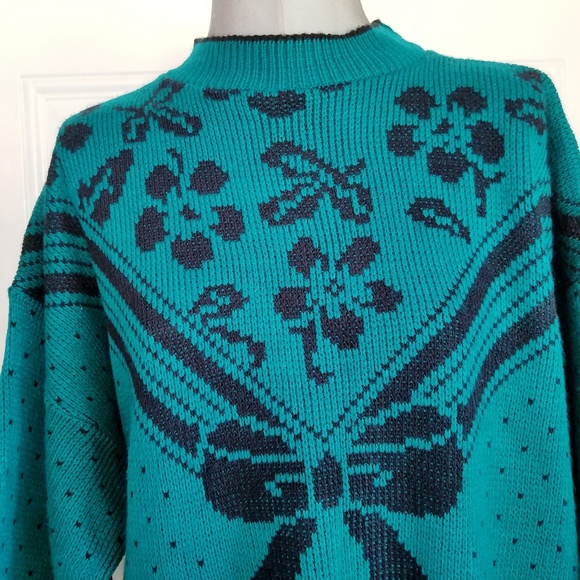 Vintage Knit Oversized Pullover Sweater Medium - Picture 4 of 10